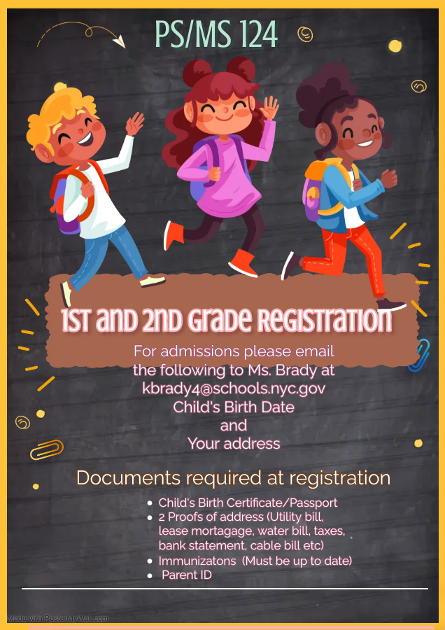 Registration 1st and 2nd grade